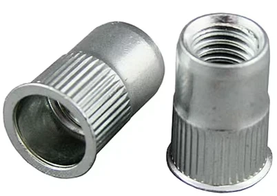 1/4 "-20 nuci cu nituri cu nervuri